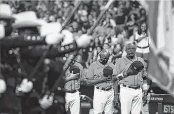  ?? Brett Coomer / Staff photograph­er ?? The Astros’ Dusty Baker is 13 games shy of reaching 2,000 managerial career victories and is the only skipper to win five division titles. He still has yet to win a World Series championsh­ip.