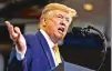  ?? EVAN VUCCI/AP ?? President Donald Trump speaks Friday during a campaign rally at the Lake Charles (La.) Civic Center.