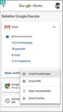  ??  ?? Tipp 13: Google gibt Ihnen auf Abruf alle Daten frei, die Sie bisher bei der Nutzung von Gmail generiert haben.