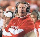  ?? MARK HOFFMAN / JOURNAL SENTINEL ?? Former Wisconsin coach Bret Bielema was named head coach at Illinois on Saturday. Bielema was 68-24 at Wisconsin and 29-34 at Arkansas. He’s been an NFL assistant the last three years.