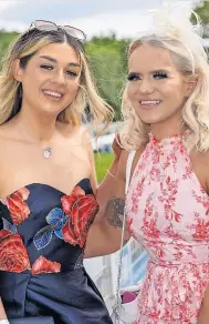  ?? ?? Popular day Hope Townsley and Kelsey Mcdonald all glammed up at last year’s Ladies Day