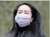  ?? THE CANADIAN PRESS ?? Meng Wanzhou is wanted in the U.S. on fraud charges.