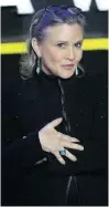  ?? Picture: REUTERS ?? GONE: Carrie Fisher