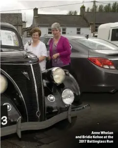  ??  ?? Anne Whelan and Bridie Kehoe at the 2017 Baltinglas­s Run