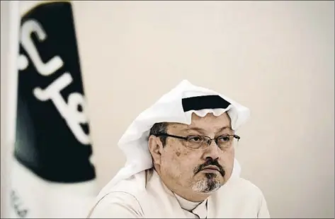  ?? MOHAMMED AL-SHAIKH / AFP ?? El periodista saudí Jamal Khashoggi fue asesinado en el consulado de su país en Estambul el pasado 2 de octubre