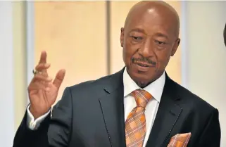  ?? /File picture ?? Legal route: SARS boss Tom Moyane could challenge the process in court even before it begins. He was suspended in March over unusual transactio­ns involving Jonas Makwakwa.