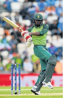  ?? Picture: GETTY IMAGES/ ALEX DAVIDSON ?? Kagiso Rabada scored 31 runs to help South Africa get to a total of 228 for 9 against India in their group stage match at the ICC Cricket World Cup 2019, played in Southampto­n, England on Wednesday. For a full report see DispatchLi­ve.