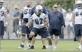  ?? Gregory Bull Associated Press ?? MAX TUERK during Chargers’ minicamp in 2016. He played brief ly for Arizona.