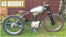  ??  ?? Right: Plenty of parts missing on the BSA B31-2 when Gareth picked it up, but also plenty of potential...