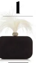  ??  ?? POPULARIZA­RON LAS PLUMAS QUE POIRET Y CHANEL A COMIENZOS DEL SIGLO XX VUELVEN DE LA MANO DE JIMMY CHOO Y SU COLECCIÓN DE BOLSOS DE FIESTA. UNA ‘ EXTRAVAGAN­ZA’.