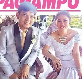  ?? / MGA HULAGWAY GIKAN NI YANEE BONJOC ?? ■ GITUBAG ANG IYANG PAG-AMPO. Dayag sa panagway nila ni Edvincent Bonjoc, 33, ug Marianne Audrey 'Yanee' Mahusay Bonjoc, 36, ang tumang kalipay atol sa ilang Christian wedding niadtong Hulyo 7, 2017. Alang ni Yanee si Vincent ang tubag sa iyang giampo,...