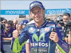  ??  ?? REGRESO. Rossi pudo acortar plazos y compitió en el GP de Aragón.