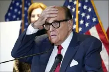  ?? Jacquelyn Martin/Associated Press ?? The U.S. Attorney's Office in Manhattan is re-evaluating whether to bring a criminal case against Trump ally and former New York City Mayor Rudy Giuliani.