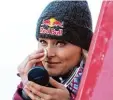  ?? Foto: dpa ?? Die Skirennfah­rerin Lindsey Vonn plant den großen Coup in Sachen Selbstdar stellung.