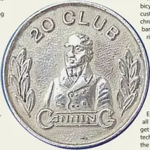 ?? ?? John’s 20-year long-service badge. Entry to the Twenty Club also included the presentati­on of a gold watch.