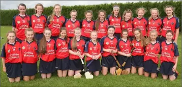  ??  ?? The Kilrush squad before their Under-14 Premier championsh­ip triumph.