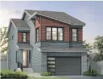  ?? HOMES BY AVI ?? An artist’s rendering of the 2,228-squarefoot Hawthorne show home by Homes by Avi in Carrington.