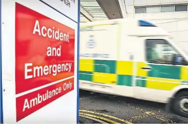  ??  ?? Seasonal advice Residents are being urged to attend A&E department­s only if absolutely necessary