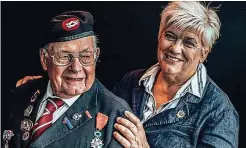  ?? ?? Wartime service: Alan King and daughter Joyce Cooper