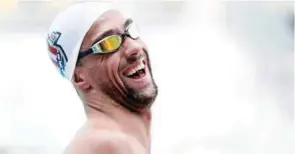  ?? – Reuters ?? STILL ATTRACTS ATTENTION: Team USA swimmer Michael Phelps prepares to swim laps during a practice session at Northside Swim Centre in San Antonio, Texas.