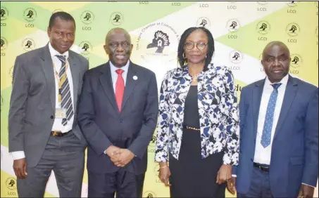  ??  ?? L-R: The Dean of Management Sciences, Lagos State University (LASU), Prof. Babatunde Yusuf; President, Lagos Chamber of Commerce and Industry (LCCI), Mr. Babatunde Ruwase; Deputy Vice-Chancellor, University of Lagos, Prof. Folasade Ogunsola and Director General, LCCI, Mr. Muda Yusuf, at an interactiv­e session between LCCI and educationa­l and research organisati­ons in Lagos… recently