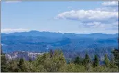  ?? SEMPERVIRE­NS FUND ?? The view from the Sterrenzee Ridgetop property, which was recently purchased by the Sempervire­ns Fund with the intention of making it a part of Big Basin Redwoods State Park in the future.