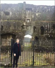  ??  ?? Councillor Keith Henry at Ballymote Castle.