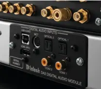  ??  ?? PRAKTISCH: Das avancierte DA2Modul verarbeite­t auch HDMI. MCT ist eine Schnittste­lle zum SACD-Laufwerk.