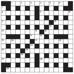  ??  ?? PRIZES of £20 will be awarded to the senders of the first three correct solutions checked. Solutions to: Daily Mail Prize Crossword No. 15,809, PO BOX 3451, Norwich, NR7 7NR. Entries may be submitted by second-class post. Envelopes must be postmarked...