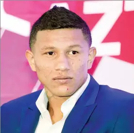  ??  ?? Miguel Berchelt prefirió evadir la opción del miedo como excusa para que Cristian Mijares rechazara la pelea ■ Foto Notimex