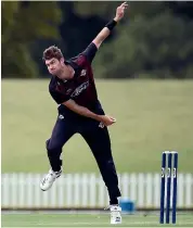  ?? GETTY IMAGES ?? Henry Shipley produced a man of the match perforamnc­e for Canterbury Country in their Hawke Cup victory against Hamilton at Hamilton.