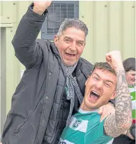  ?? ?? Darryl McHardy with club president Garry Farquhar.