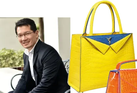  ??  ?? from Left: julian chu; miss Louise BAG in yellow; Karol BAG in orange; opposite Page: Kate BAG in PINK