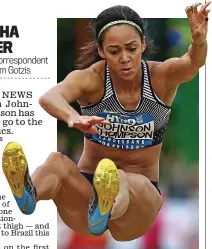  ?? GETTY IMAGES ?? Long day: Johnson-Thompson was below par in the long jump