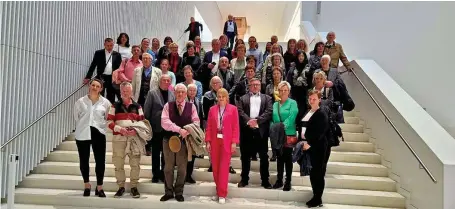  ?? FOTO: HEIKO SCHULZE ?? Die Besuchergr­uppe aus der Uckermark, die das Konzert in der polnischen Nachbarsta­dt erleben konnte.