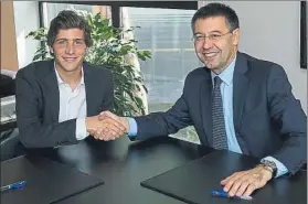  ?? FOTO: FCBARCELON­A ?? Una nueva renovación de contrato se pone en marcha