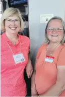  ??  ?? Calgary Co-op board members Peggy LeSueur, left, and Elaine Bereziuk-Smith.