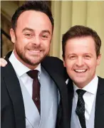  ??  ?? Co-stars: The TV duo Ant and Dec