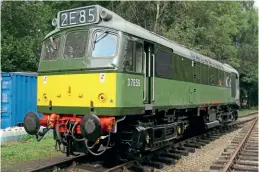  ?? Andy Coward ?? Announced as visiting the North Norfolk Railway for their diesel event from June 1012, Waterman Railways Heritage Trust Class 25 D7659 is due to join the NNR’S home fleet of locomotive­s. The immaculate­ly restored locomotive is seen at Rowsley South on Peak Rail on October 7, 2021.