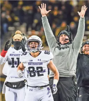  ?? JEFFREY BECKER/USA TODAY SPORTS ?? Pat Fitzgerald has led Northweste­rn to an 8-4 overall record and its first trip to the Big Ten championsh­ip game.