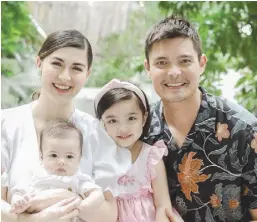  ??  ?? tHe Dantes family—Dingdong Dantes, Marian rivera-Dantes, and children Zia and Ziggy Dantes—was awarded as Most admired Family endorser at the comguild academe’s awards.