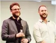  ?? GETTY IMAGES FOR SXSW ?? Seth Rogen and Evan Goldberg are business owners of Houseplant.