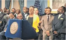  ?? /PEDRO F. FRISNEDA ?? La primera dama Chirlane McCray en el lanzamient­o del nuevo programa de salud mental.