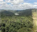  ??  ?? Rotokare Scenic Reserve sanctuary is protected by 4000ha of farmland and a predator fence.