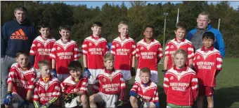  ??  ?? The Tinahely footballer­s who competed in the final of the Ray Daniels Cup.