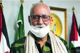  ?? EFE ?? El líder del Frente Polisario, Brahim Ghali