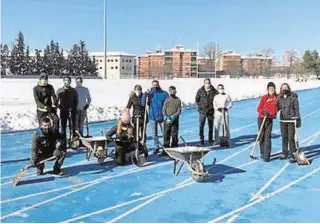  ?? ABC ?? Los atletas limpiaron la pista de la Escuela de Gimnasia