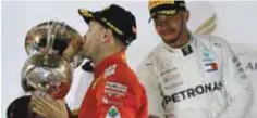  ?? |GETTY IMAGES ?? Vettel comienza a despegarse del campeón Hamilton.