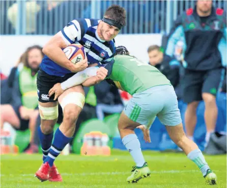  ?? PICTURE: Ian Johnson/taking Pictures (Sport) ltd ?? Josh Bayliss in action against Harlequins during the opening round of Bath’s thus far ill-fated Premiershi­p Rugby Cup campaign