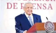  ?? ?? López Obrador mencionó que las reuniones van a ser en plazas públicas de todo el país.